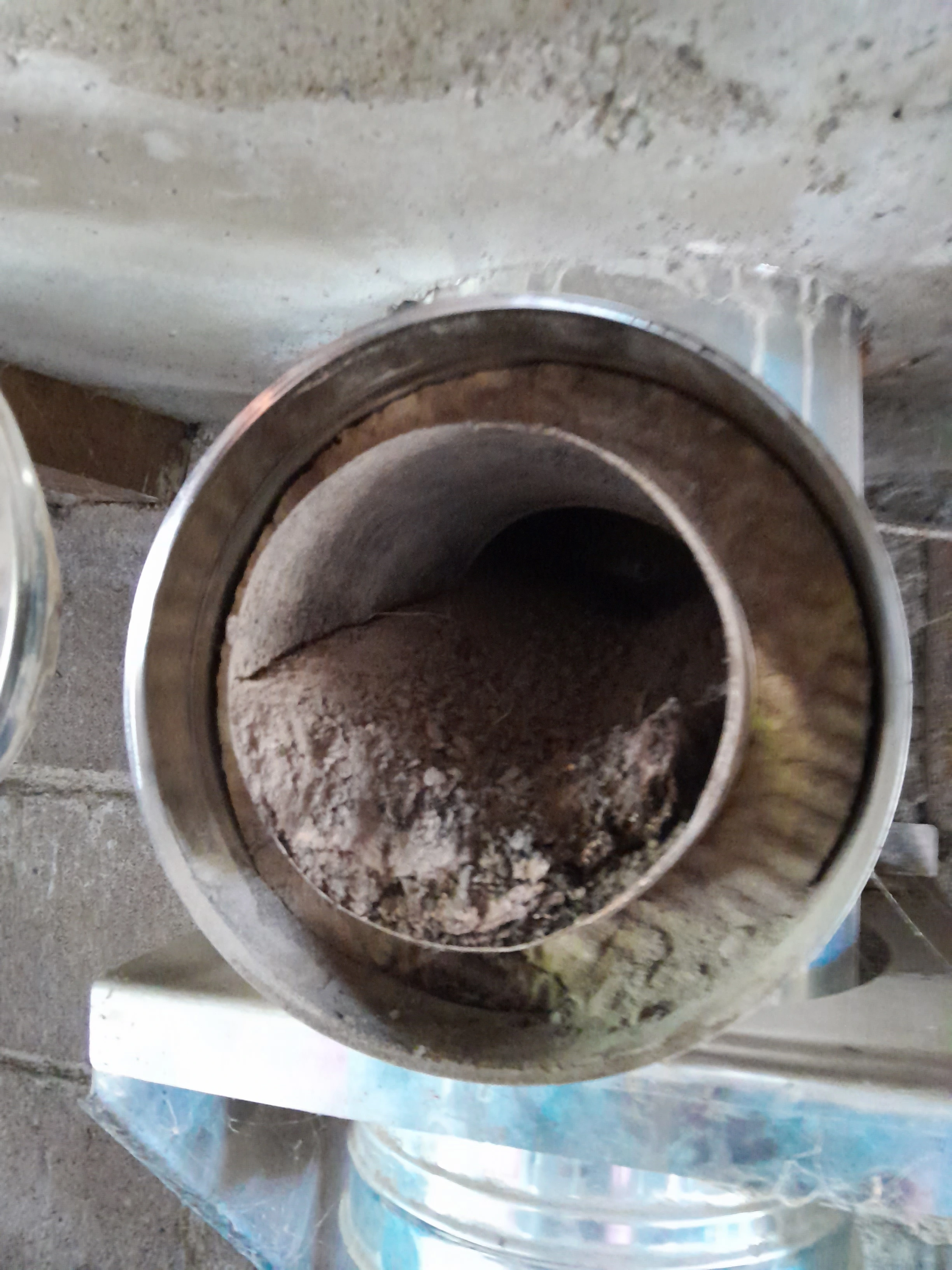 Conduit de cheminée bouché